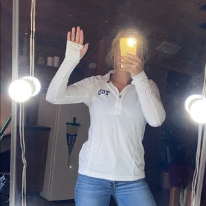 TCU Champion White Quarter Zip-Up